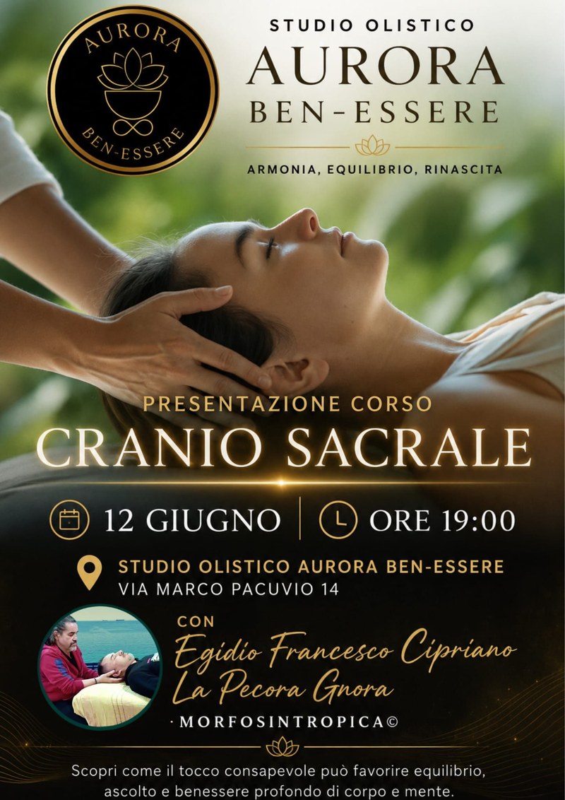 Presentazione corso Cranio Sacrale — Studio Olistico Aurora Ben-essere Taranto